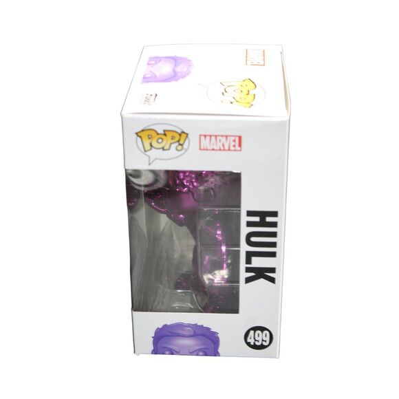 Funko POP! Marvel Avengers Endgame Purple Chrome Hulk #499 Walmart Exclusive - Picture 9 of 11